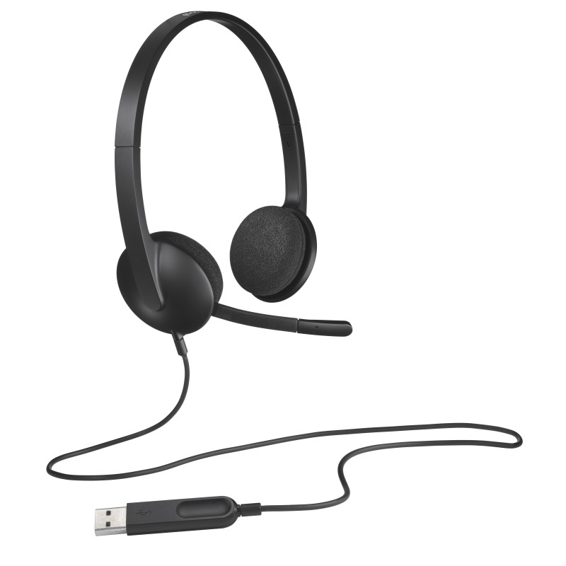 Logitech H340 USB Computer Headset Met digitale audio