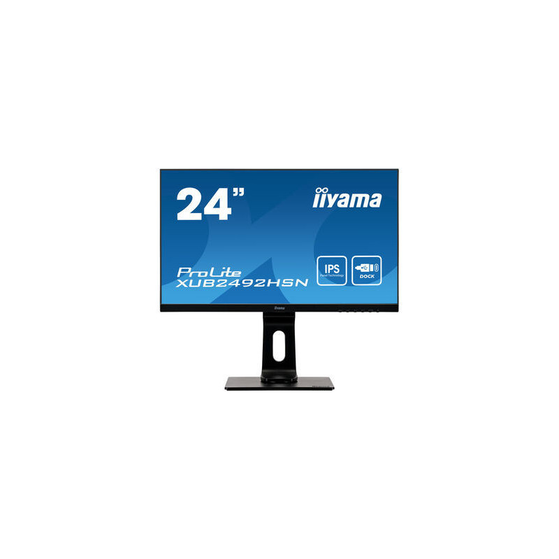iiyama ProLite XUB2492HSN (23.8") 1920 x 1080 Pixels Full HD LED Zwart