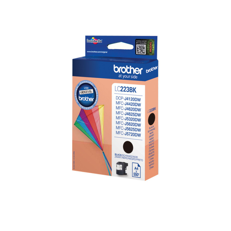 Brother LC-223BK inktcartridge 1 stuk(s) Origineel Zwart