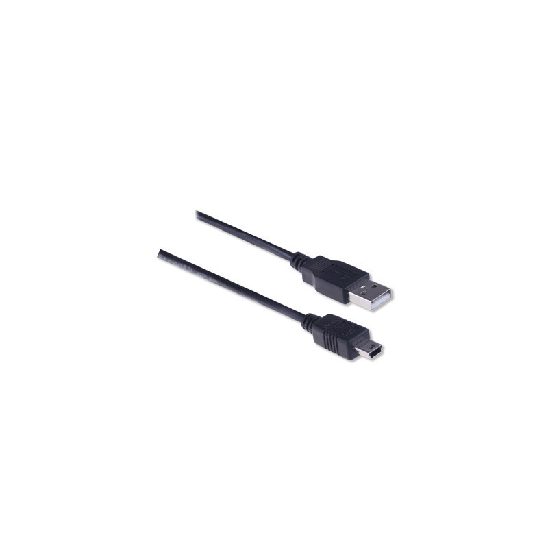 Ewent EW9627 USB-kabel 1,8 m 2.0 USB A Mini-USB B Zwart