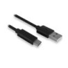 Ewent EW9641 USB-kabel 1 m USB C USB A Zwart