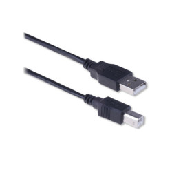 Ewent EW9621 USB-kabel 3 m 2.0 USB A USB B Zwart